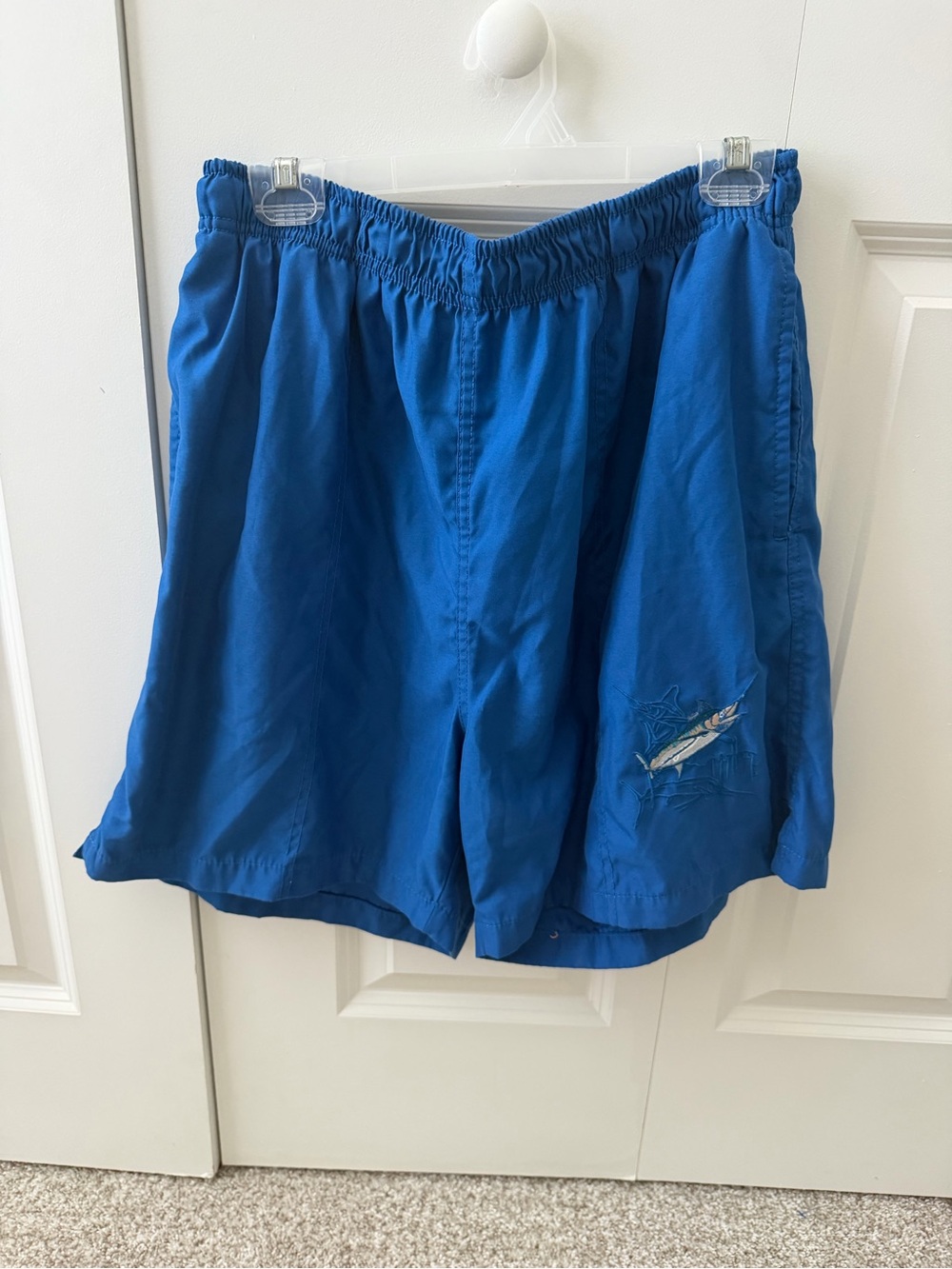 Men’s Blue Guy Harvey Volley Style Swim Trunks